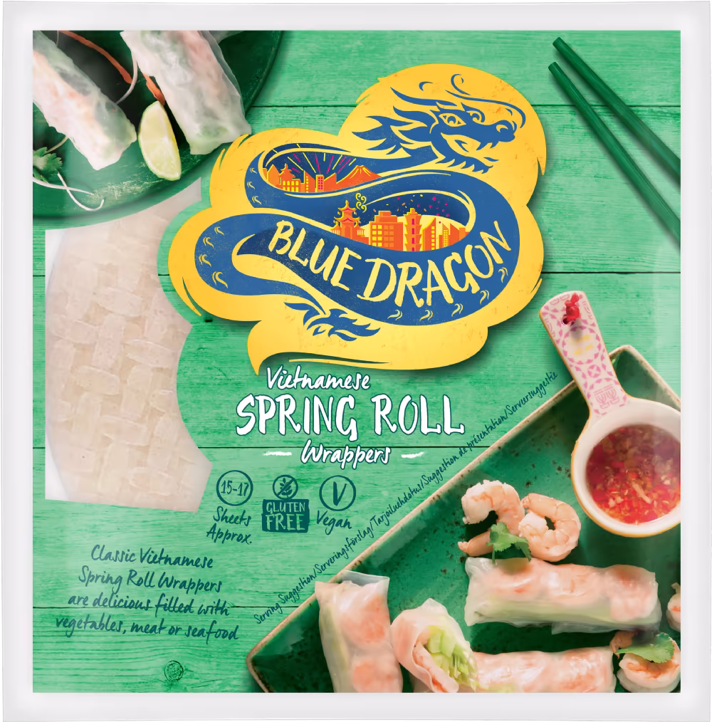 BLUE DRAGON Spring Roll Wrappers 134g