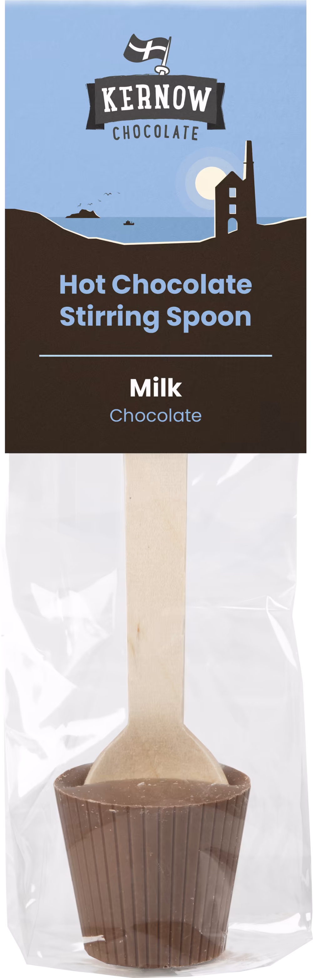 KERNOW CHOCOLATE Hot Chocolate Stirring Spoon - Milk 37g