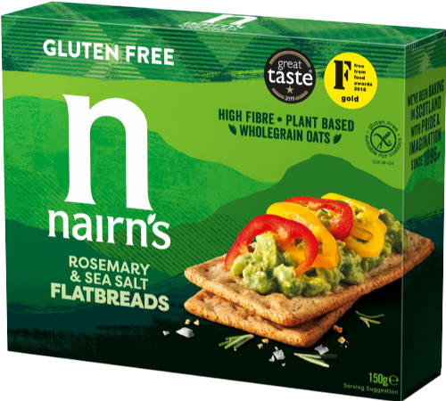 NAIRN'S Gluten Free Flatbreads - Rosemary & Sea Salt 150g