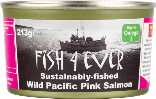 FISH 4 EVER Wild Pacific Pink Salmon 213g