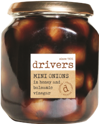DRIVERS Mini Onions in Honey & Balsamic Vinegar 550g