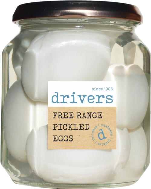DRIVER'S Free Range Pickled Eggs/Distilled Malt Vinegar 550g
