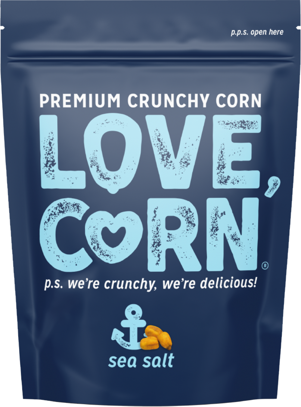 LOVE CORN Roasted Corn Snack - Sea Salt 45g (5060490400037)