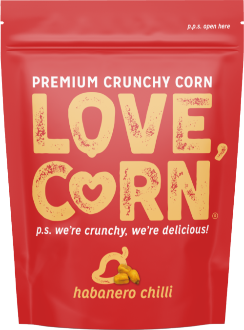 LOVE CORN Roasted Corn Snack - Habanero Chilli 45g