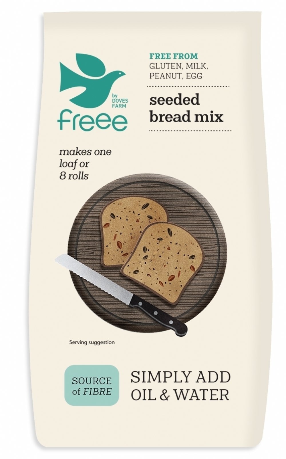 DOVES FARM Gluten Free Seeded Bread Mix 500g (5011766010719)