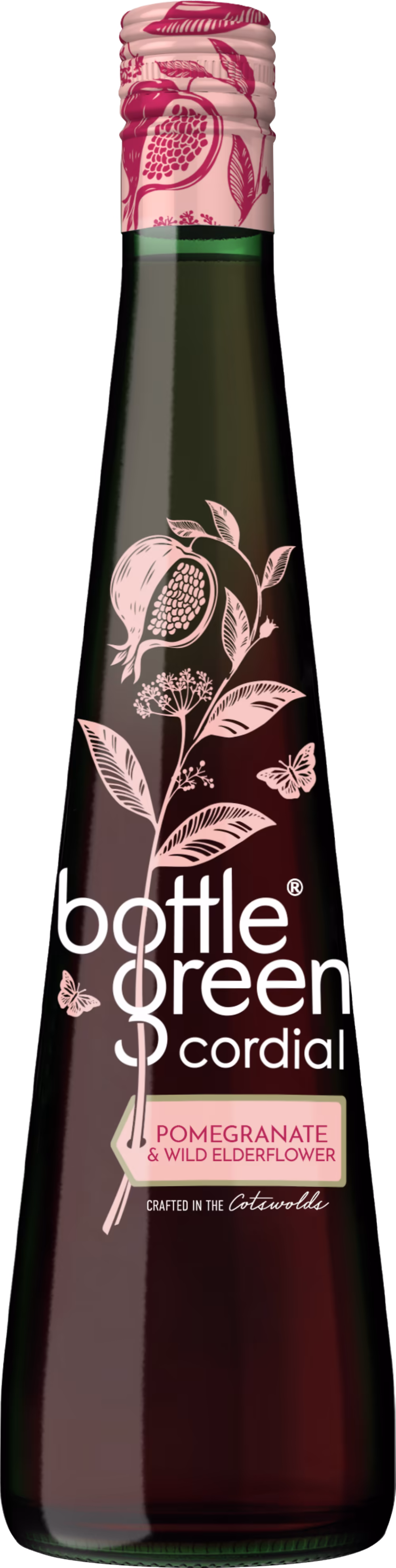 BOTTLEGREEN Pomegranate & Elderflower Cordial 500ml