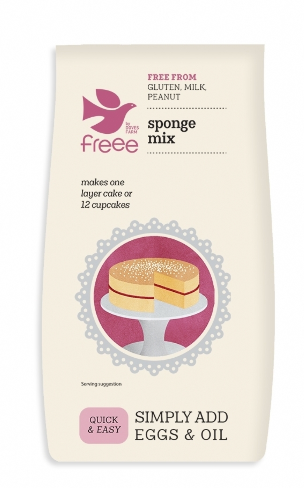 DOVES FARM Gluten Free Sponge Mix 350g (5011766010818)