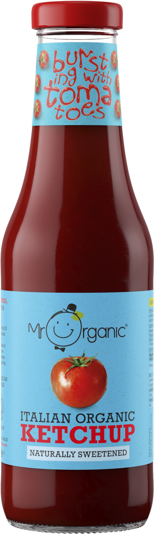 MR ORGANIC Italian Organic NoAdded Sugar Tomato Ketchup 480g