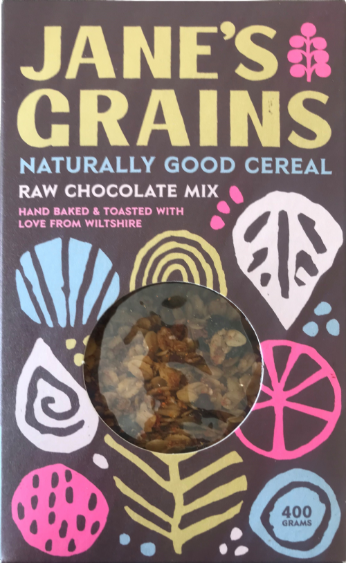 JANE'S GRAINS Naturally Good Cereal - Raw Chocolate Mix 400g