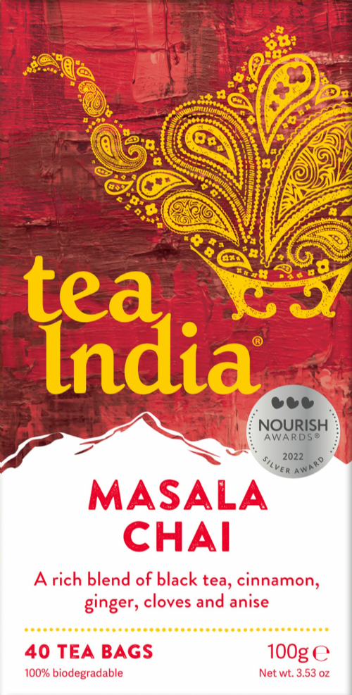 TEA INDIA Masala Chai 40 Teabags 100g