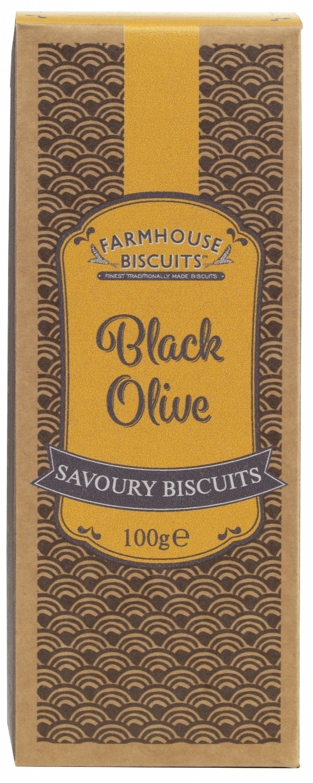 FARMHOUSE Black Olive Savoury Biscuits 100g (5017162006318)