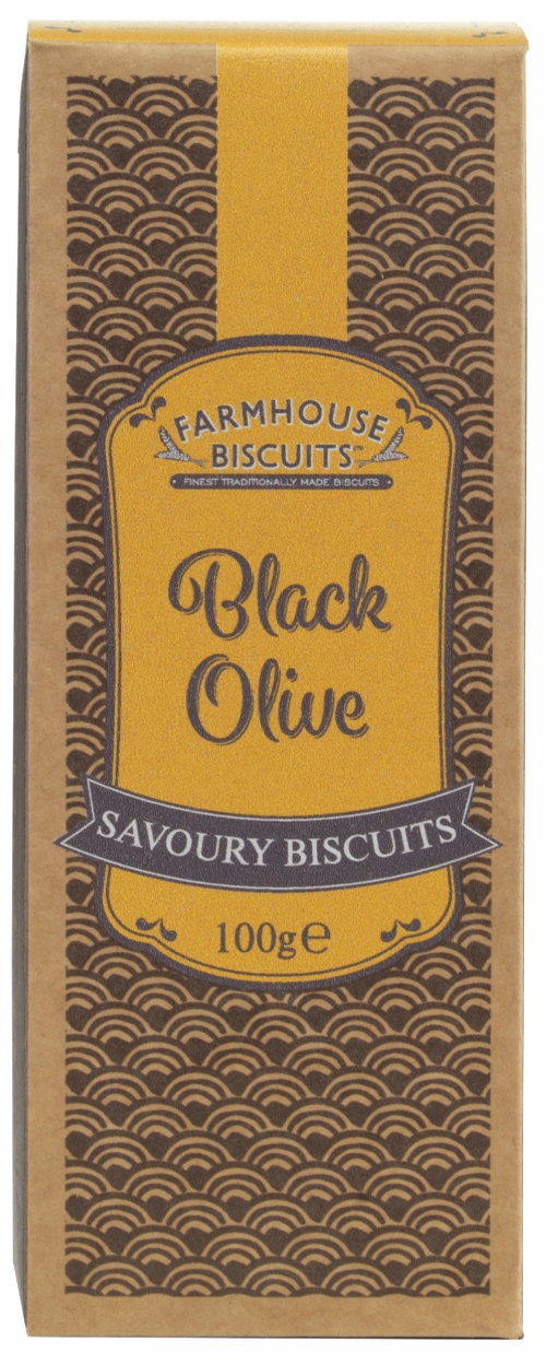 FARMHOUSE Black Olive Savoury Biscuits 100g