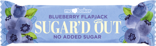 MA BAKER Sugar'd Out Blueberry Flapjack 50g