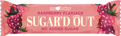MA BAKER Sugar'd Out Raspberry Flapjack 50g