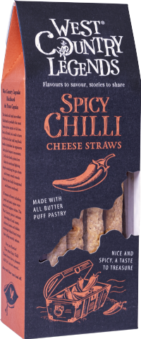 WEST COUNTRY LEGENDS Spicy Chilli Cheese Straws 100g