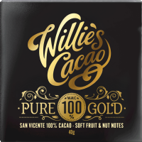 WILLIE'S CACAO Pure Gold - San Vicente 100% Cacao 40g