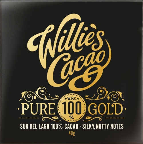 WILLIE'S CACAO Pure 100% Gold Sur del Lago 40g