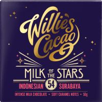 WILLIE'S CACAO Milk of the Stars - Indonesian Surabaya 54 Milk Chocolate 50g