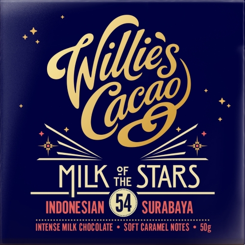 WILLIE'S CACAO Milk of the Stars Surabaya 54 Milk Choc 50g