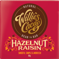 WILLIE'S CACAO Hazelnut Raisin - Dark Chocolate 50g