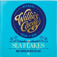 WILLIE'S CACAO Sea Flakes - Milk Chocolate with Sea Salt 50g