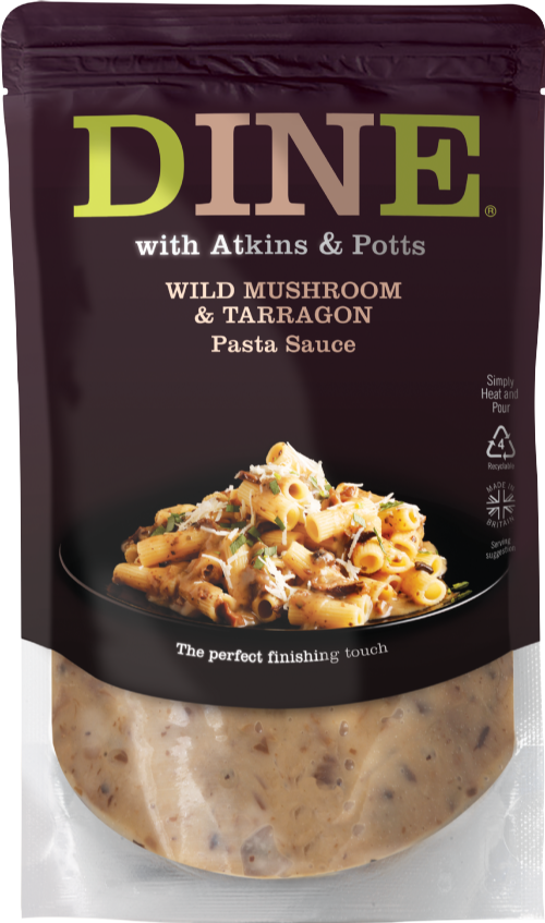 ATKINS & POTTS Wild Mushroom & Tarragon Pasta Sauce 350g