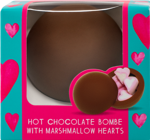 COCOBA Hot Chocolate Bombe with Marshmallow Hearts 50g