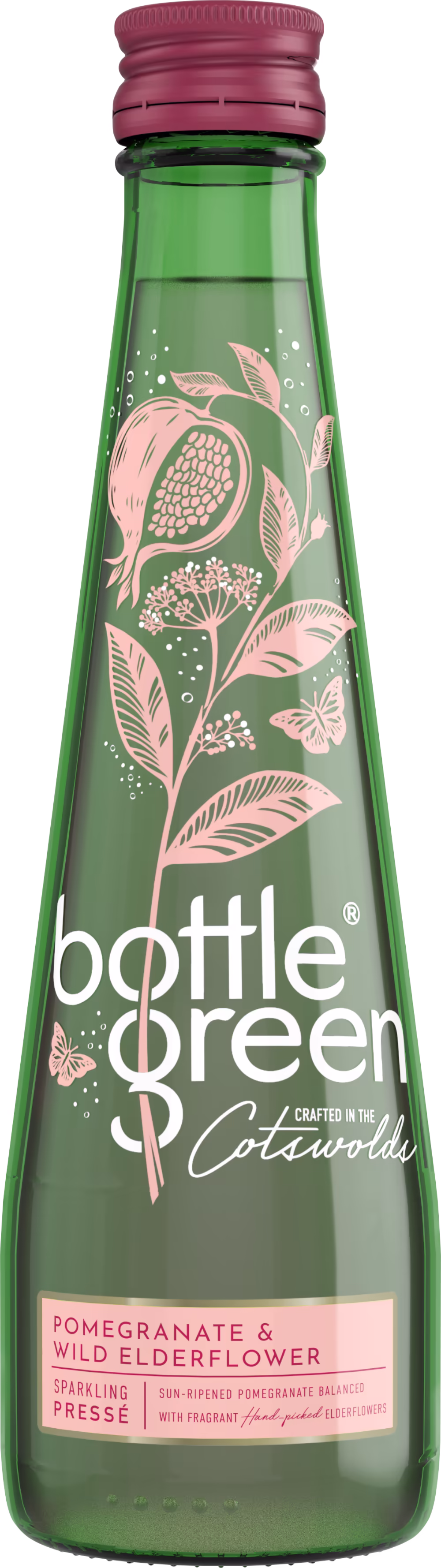 BOTTLEGREEN Pomegranate & Elderflower Pressé 275ml