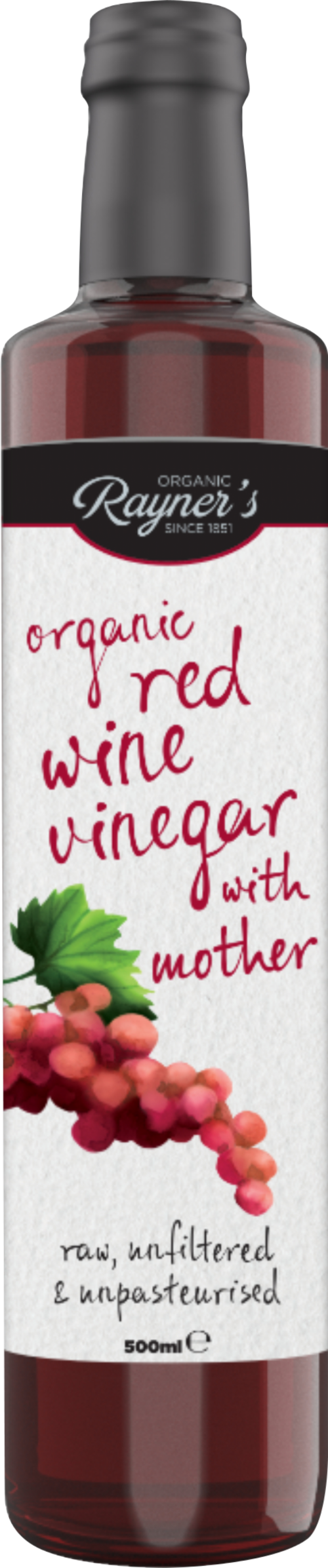 RAYNER'S Organic Red Wine Vinegar with Mother 500ml
