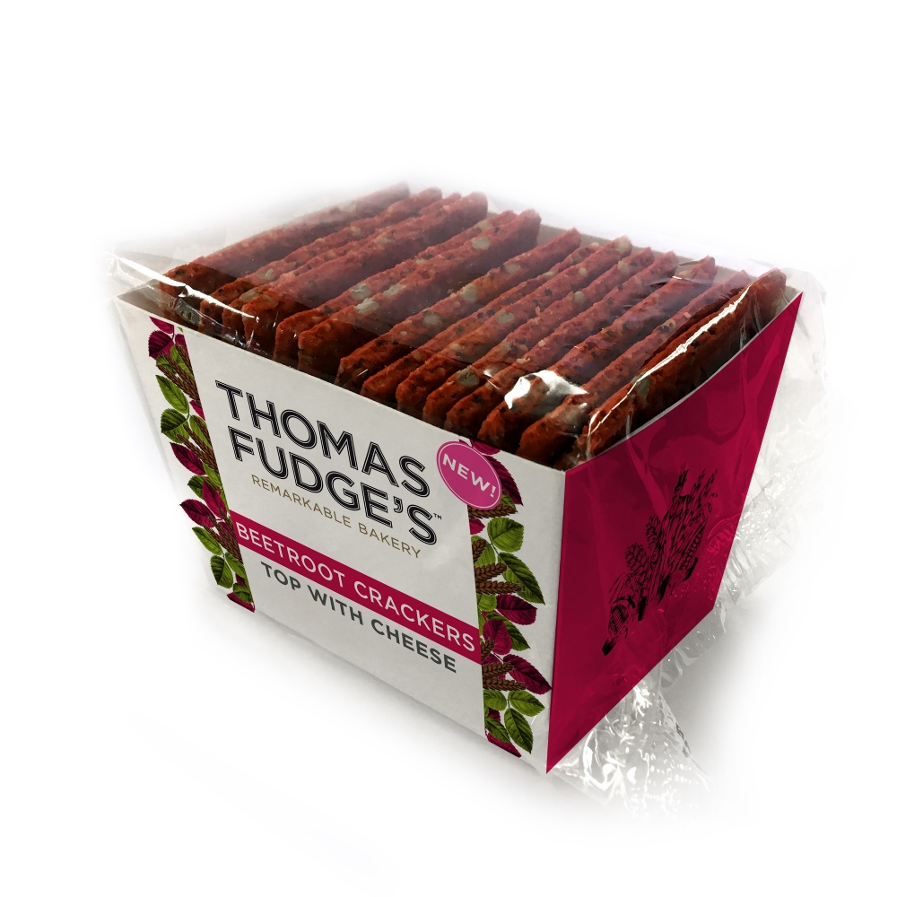 THOMAS FUDGE'S Beetroot Crackers 115g (5026139000853)