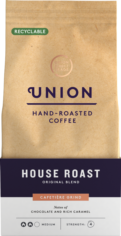UNION Hand-Roasted Coffee House Roast - Cafetiere Grind 200g