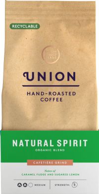 UNION Hand-Roasted Coffee Natural Spirit Organic Blend 200g (5060035755202)