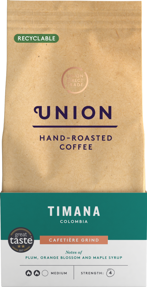 UNION Hand-Roasted Coffee Ground Timana Colombia 200g