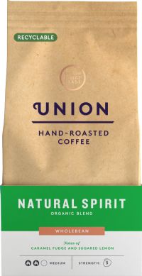UNION Hand-Roasted Coffee Natural Spirit Organic-W/Bean 200g (5060035755165)