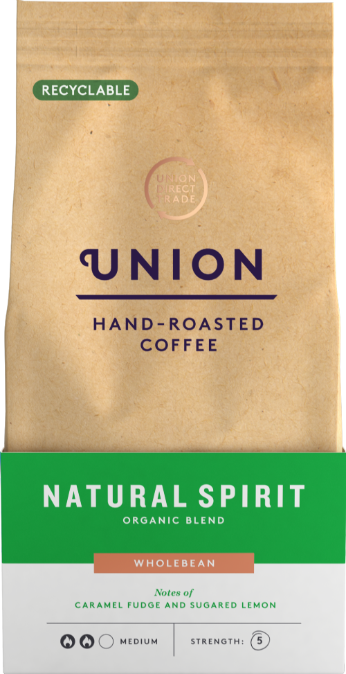 UNION Hand-Roasted Coffee Natural Spirit Organic-W/Bean 200g