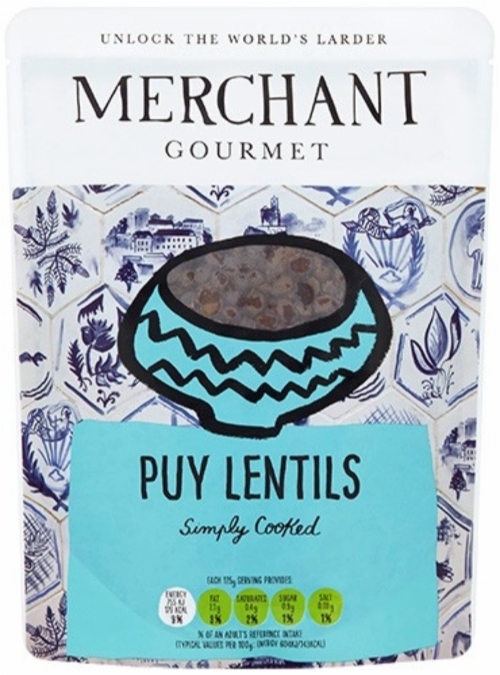 MERCHANT GOURMET Puy Lentils & French Green Lentils 250g
