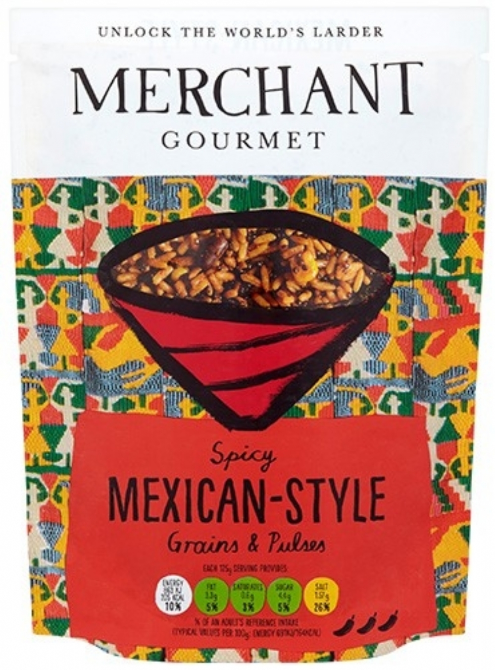 MERCHANT GOURMET Spicy Mexican-Style Grains & Pulses 250g (5018095004921)