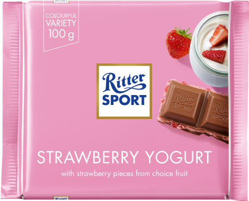 RITTER SPORT Strawberry Yogurt Milk Chocolate 100g