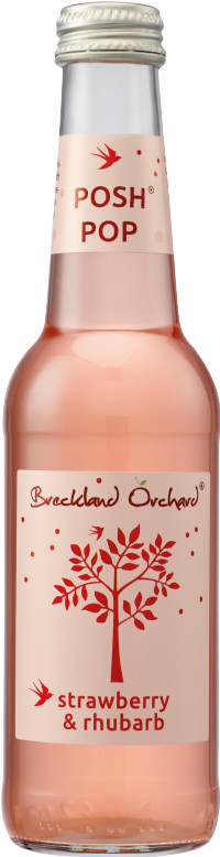 BRECKLAND ORCHARD Posh Pop - Strawberry & Rhubarb 275ml