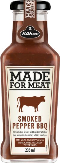 KUHNE Made for Meat - Smoked Pepper BBQ Style Sauce 235ml (4012200800300)