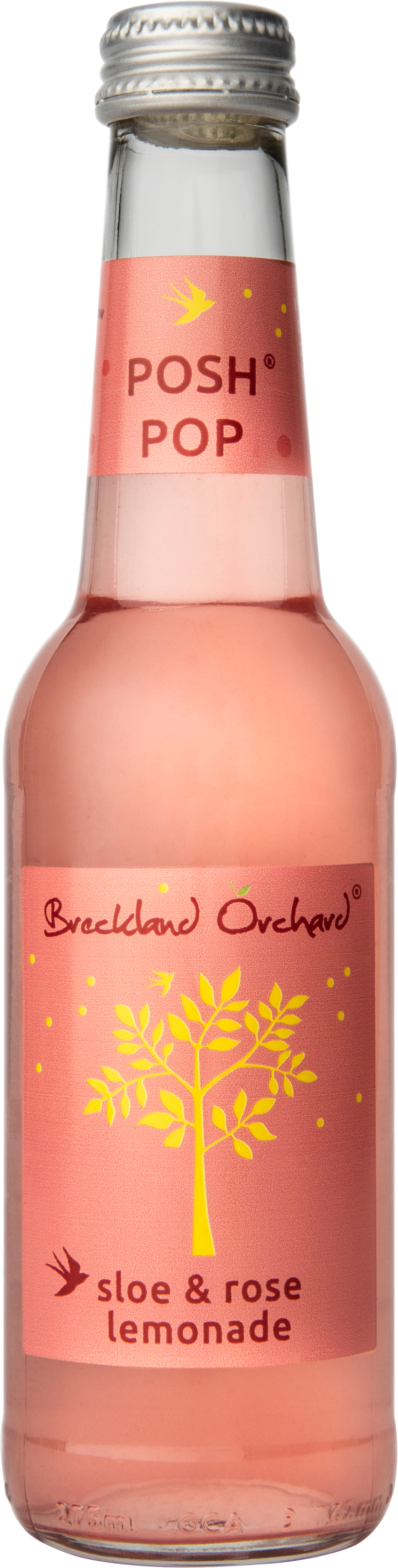 BRECKLAND ORCHARD Posh Pop - Sloe & Rose Lemonade 275ml
