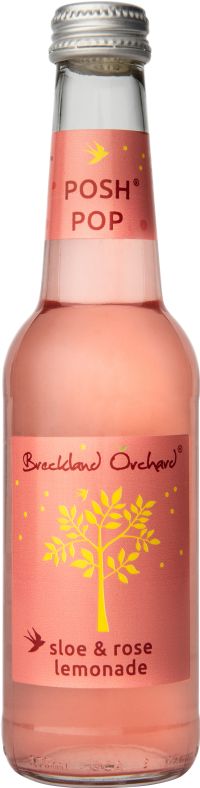 BRECKLAND ORCHARD Posh Pop - Sloe & Rose Lemonade 275ml
