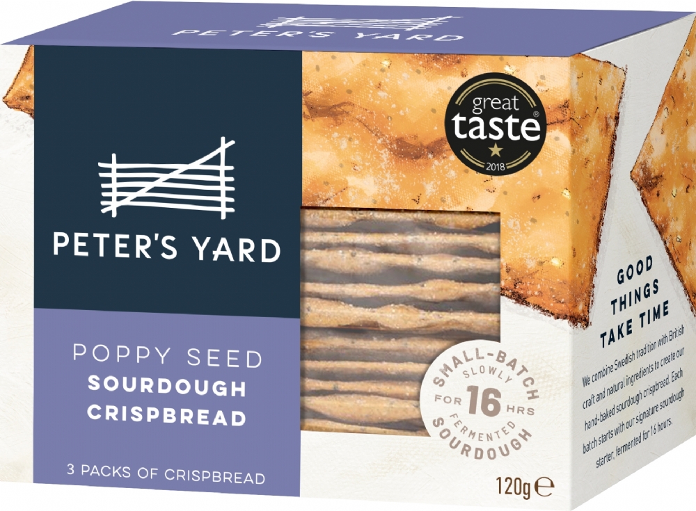 PETER'S YARD Poppy Seed Sourdough Crispbread 120g (5060198820946)
