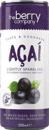 THE BERRY COMPANY Acai Lightly Sparkling Drink 250ml (5060148350134)