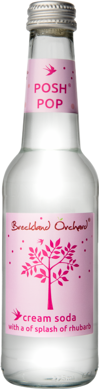BRECKLAND ORCHARD Posh Pop - Cream Soda with a Splash of Rhubarb 275ml