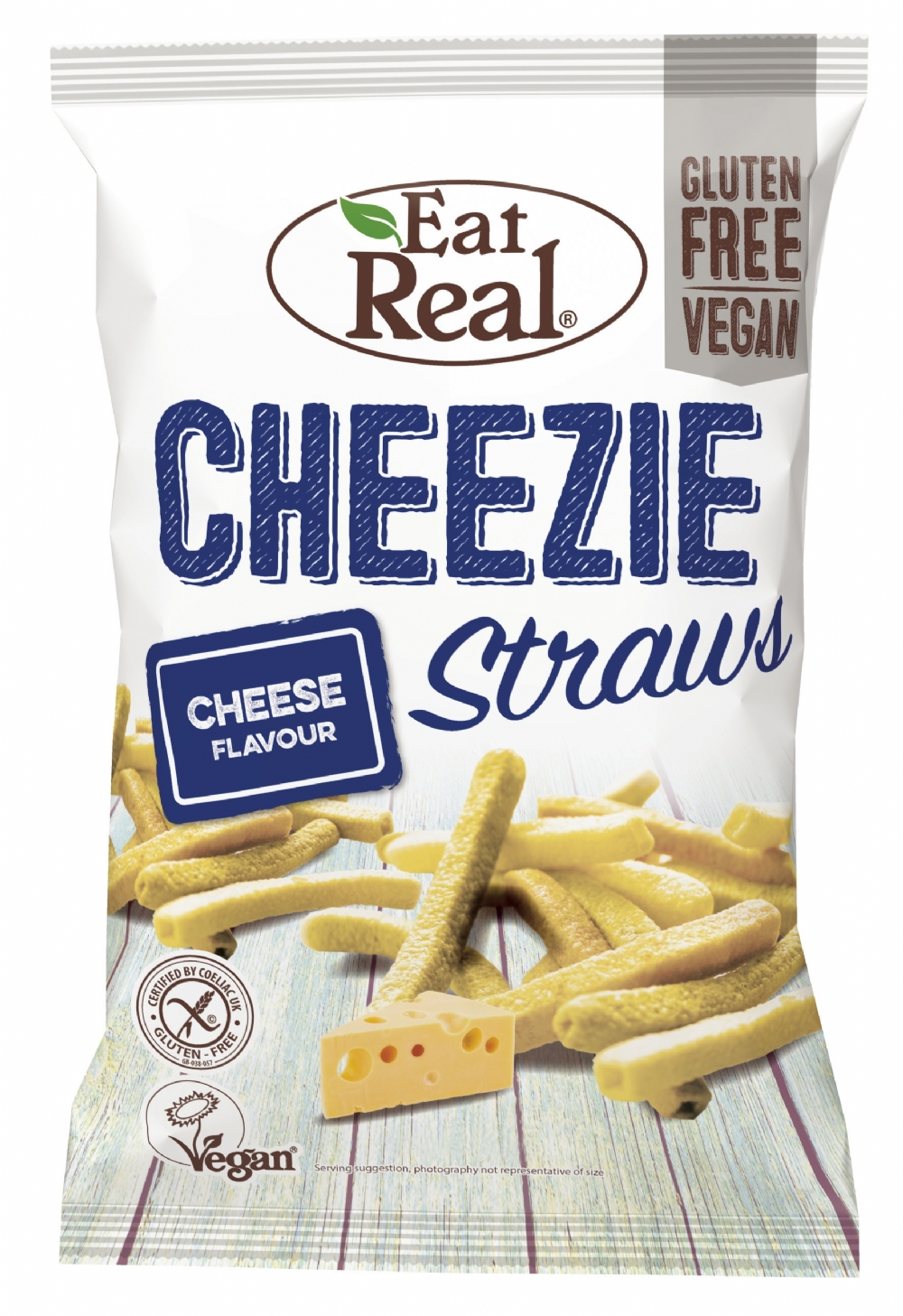 EAT REAL Cheezie Straws 45g (5026489500508)