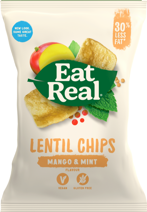 EAT REAL Lentil Chips - Mango & Mint 113g