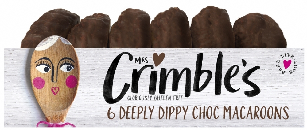 MRS CRIMBLE'S 6 Deeply Dippy Choc Macaroons 240g (5013665114437)
