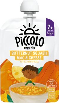 PICCOLO Butternut Squash Mac & Cheese (Stage 2) 130g (5060452490335)