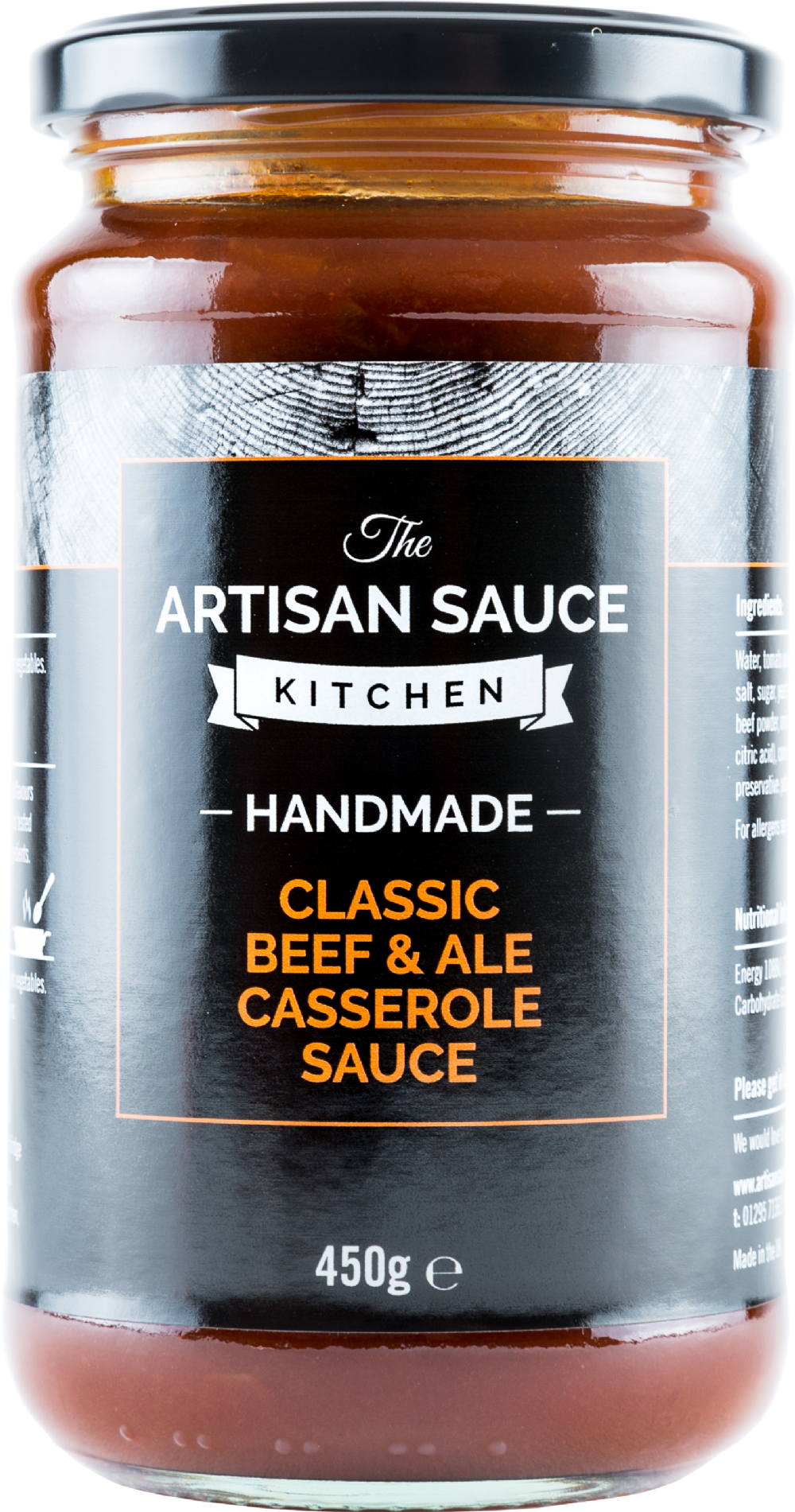 ARTISAN SAUCE KITCHEN Classic Beef & Ale Casserole Sauce470g (5060019386200)